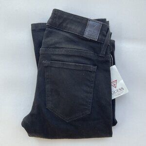 Guess Women’s Mid Rise Boot Cut Jeans In Black Denim Size 23